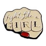 FIGHT LIKE A GIRL FIST HAT, LAPEL, PIN